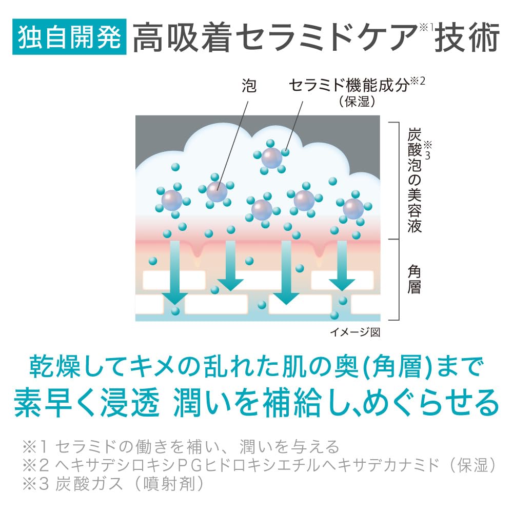 Amazon.co.jp: キュレル 潤浸保湿 泡美容液【セラミドケア技術】【潤い